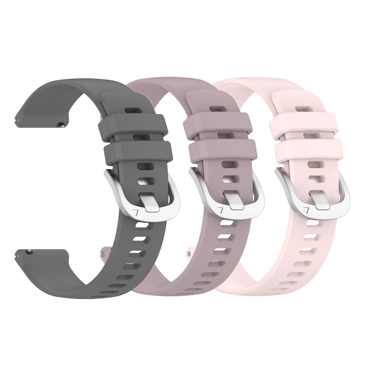 Bands for Garmin Venu 3S/Venu 2S, 18mm Watch Strap Sport Wristband Soft Silicone Replacement Band Compatible with Vivoactive 4S/Forerunner 255S/Forerunner 265S Music-image-21