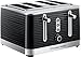 Russell Hobbs 24381 Inspire Toster z tworzywa sztucznego o wysokim połysku, czarny