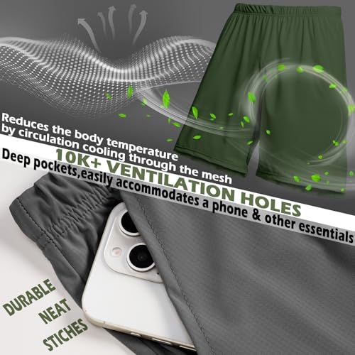 Mens Sleep Shorts Pajama Lounge Casual PJ Sleepwear Gym Shorts for Men 2 PACK Pajama Bottoms with Pockets Drawstring2