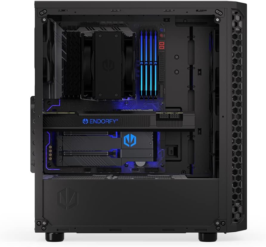 ആന്തരികം view of ENDORFY Signum 300 Air case showing space for GPU