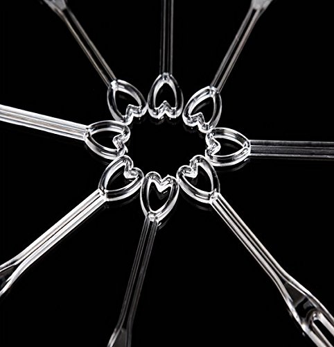 Miniatura 3 de WOIWO 100 Uds. desechables de plástico tenedores de frutas palos de cóctel suministros de fiesta platos picks pastel tenedores postre