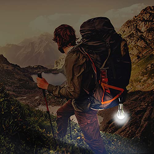 Dealbang Portable Led Tent Light 4 Pack 150 Lumens Led Hanging Camping Tent Lantern Bulbs Camping Equipment For Outdoor Fishing, Hiking, Camping, Backpacking, Emergency, Hurricane, Storm,Outage #TOP5
