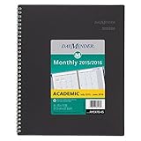 DayMinder Monthly Planner, Academic Year, 12 Months, July 2015-June 2016, 8.5 x 11 Inch Page Size (AYC470-45)