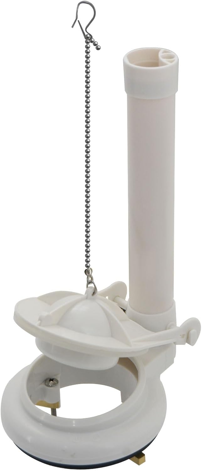 Toilet Flush Valve Replacement Kit, Universally for 3-Inch One-Piece Toilets, Includes Chain & Rubber Seal, Compatible with TOTO, American Standard, and Other WC Tank Repair Parts