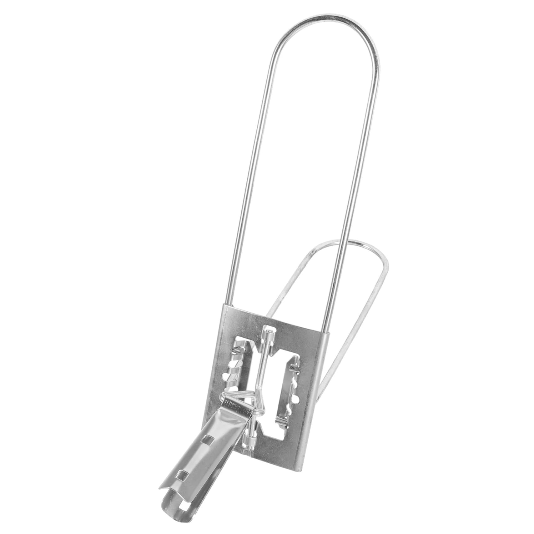 Marco para Trapeador de Acero Inoxidable Plata Cabezal de Tela Reemplazable y Limpieza , Soporte Plegable para Mopa de Polvo y Suelo