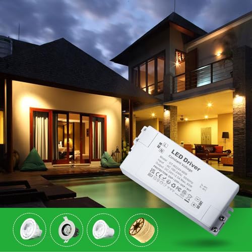 REYLAX LED Trafo 24V 60W, LED Treiber Netzteil 2.5A Trafo 230V auf 24V, Transformator 230V 24V LED, AC zu DC Schalt Niedervolttrafo, Konstantspannungs Driver für Led Lampen, Nicht Dimmbar