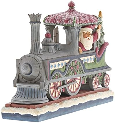Heartwood Creek Victorian Santa in Train Engine Figurine