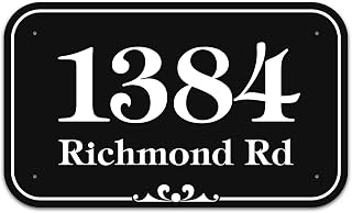 House Address Sign, House Address Plaque, Indoor/Outdoor Use, 11x18 Inch, 22 Colors, Reflective Option, USA Made by My Sign Center (Prestige)