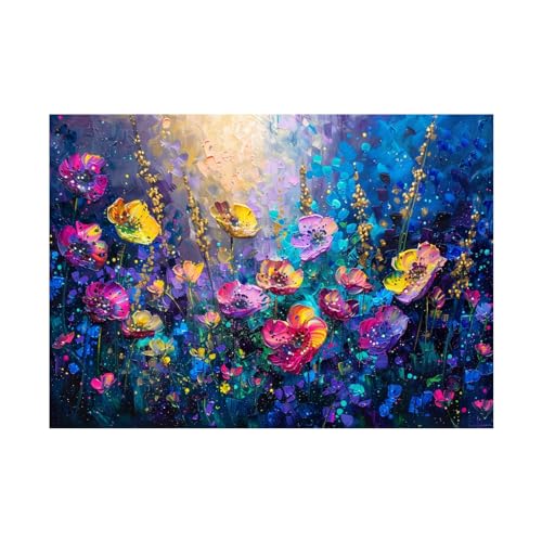 Impression sur toile fleurie pour illuminer un salon contemporain avec style abstrait moderne