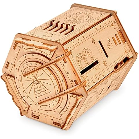 ESC WELT Fort Knox Box Pro - Escape Room Spiel - Geschenke für Männer und Frauen - 3D Puzzle Box Spiele aus Holz für Erwachsene und Kinder - Geschenkbox Erwachsene - Ostern Geschenke Brettspiele Cover