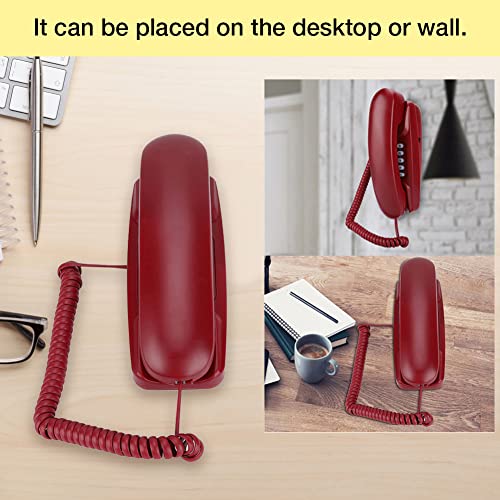 Wendry-Corded-Telephone-Wall-Mount-Landline-Telephone-Extension-No-Caller-ID-Home-Phone-for-Hotel-Family-with-Last-Number-Redial-Function