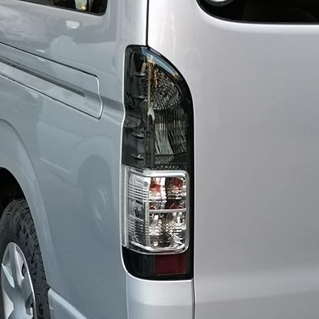 VLAND 1型から7型まで対応 200系 ハイエース レジアスエース スモークテール 純正タイプ カスタム ストップランプT20ダブルLED付属  (ライトスモーク)