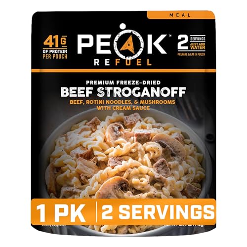Peak Refuel Beef Stroganoff | Freeze Dried Backpacking and Camping