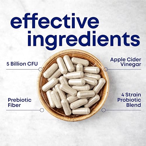 Image of her own Probiotics for Women, 5 Billion CFUs with Prebiotics, Supports Healthy Digestion, 11 Strains, Gluten and Soy Free, Vegan, Non-GMO, 30 Capsules, 30 Servings