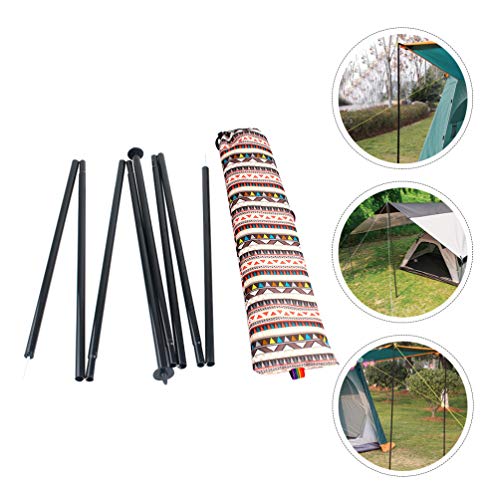 1 Conjunto 2 Unidades Haste De Suporte Da Capota Suporte Ajustável Barraca Segurando Poste Rack De T