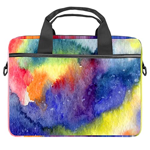 Sac ordinateur 14 pouces abstrait coloré et multicolore chic