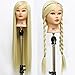Neverland Beauty 30" Long Smooth 100% Synthetic Blonde Hair Hairdressing Equipment Styling Head Doll Mannequin Training Head Tools Braiding Cutting Student Practice Model with Clamp