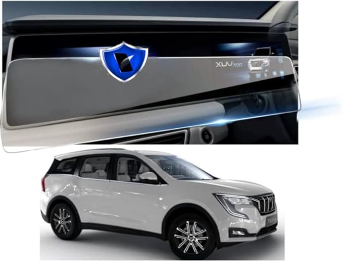 Grip Gaurd Car Sterio Display Screen Protector Music System Screen Guard Navigation Screen Protector Compatible With XUV 700 (Glossy Finish)