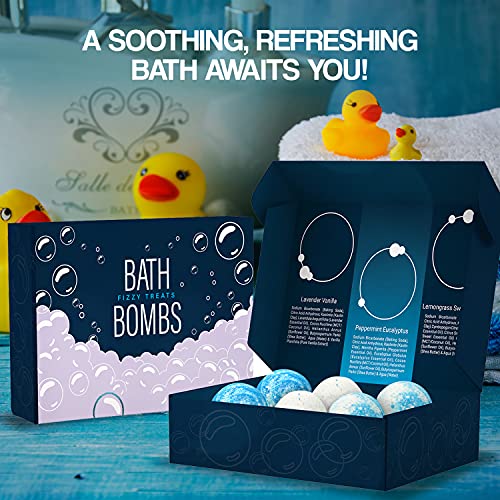 Majestic Pure Bath Bombs For Women & Men - Usa Made, Bath Bomb Set Of 6, Fizzies Made With 100% Pure Essential Oils, Coconut Oil & Shea Butter, Luxury Bubble Bath & Spa - Birthday & Mothers Day Gifts #TOP6