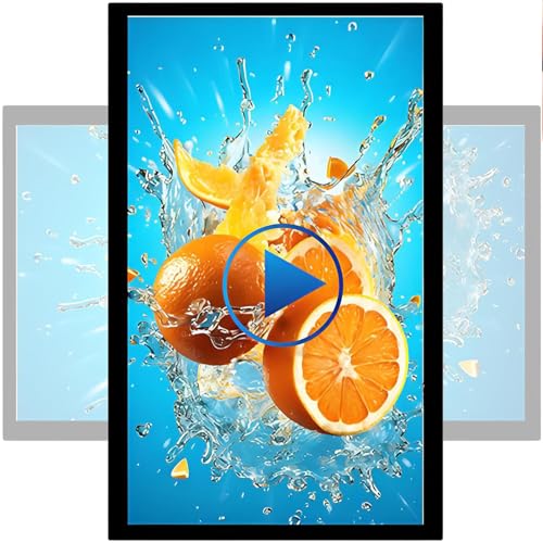 DHMYDPDZ Pantallas LED Publicidad, Monitor LCD Comercial,Quiosco Digital, Pantalla Señalización Digital,Exhibición Nuevos Contenidos,Publicación Remota/USB,Pared/Empotrado, Horizontal/Vertical 18.5in