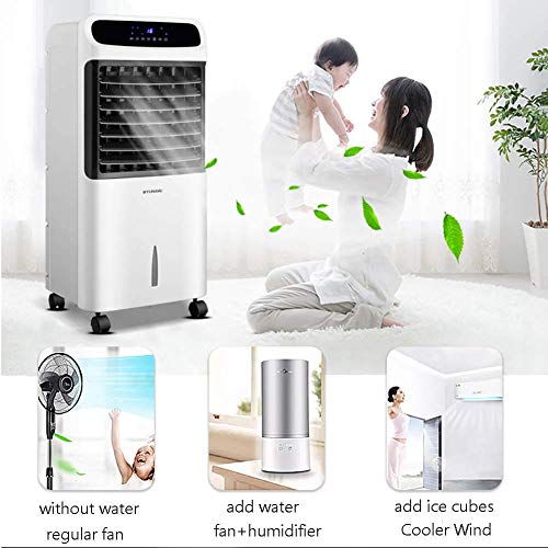 Isobu Liliang- Quiet Bladeless Touch Screen Anion Purify,Safety Air Conditioner Fan Humidification Function,Remote Control Evaporative Coolers-White 81 * 40 * 35Cm Bmzdlfj-1 #TOP2