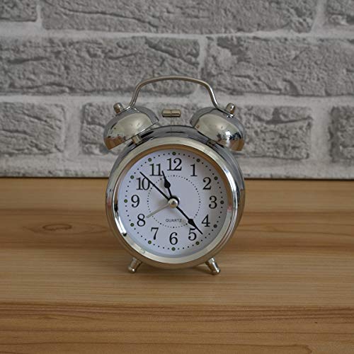 RELÓGIO DESPERTADOR SINO E LUZ NOTURNA RETRO VINTAGE