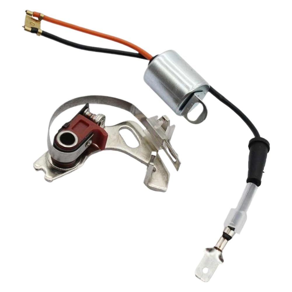 Uyvthmhmc Onecolor Distributor Points And Condenser Set Compatible With Lucas 43D 45D Ignition