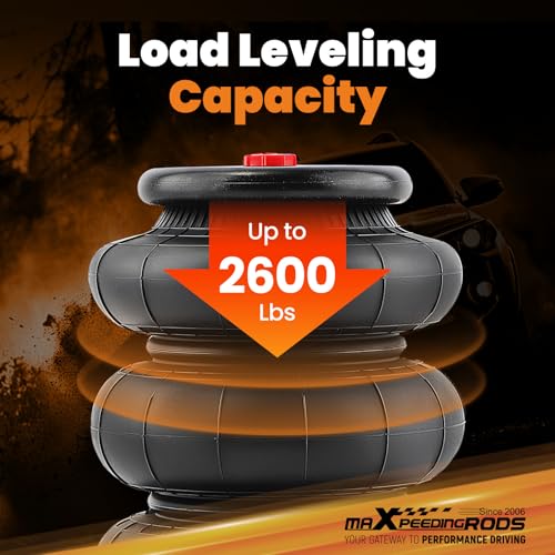 image for maXpeedingrods Pack of 2 Triple Bellow Air Spring 2600 lbs Air Suspens