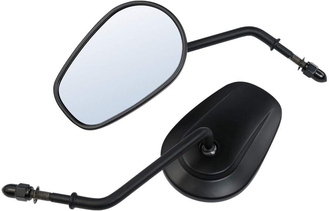 Green-L 8mm Thread Chrome Rear View Mirrors Fit for Harley Touring Models