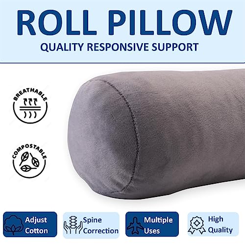 Neck Roll Pillow, Cervical Neck Pillow Bolster Pillow for Sleeping