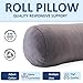 Anti Cellulite Health Cervical Neck Roll, Comfortable and Highly Resilient Bolster Pillows, Round Neck Pillows Support for Sleeping | Large Size Bolster Pillow for Bed, Legs, Back and Yoga (Grey)