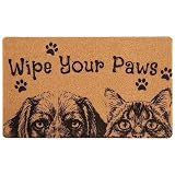 Dog Door Mat Outdoor Indoor Welcome Mats Durable...