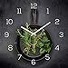 Produktbild levandeo Wanduhr Glas 30x30cm Glasuhr Uhr Glasbild Kräuter Küchenuhr Küche Deko Küchendeko Gewürze