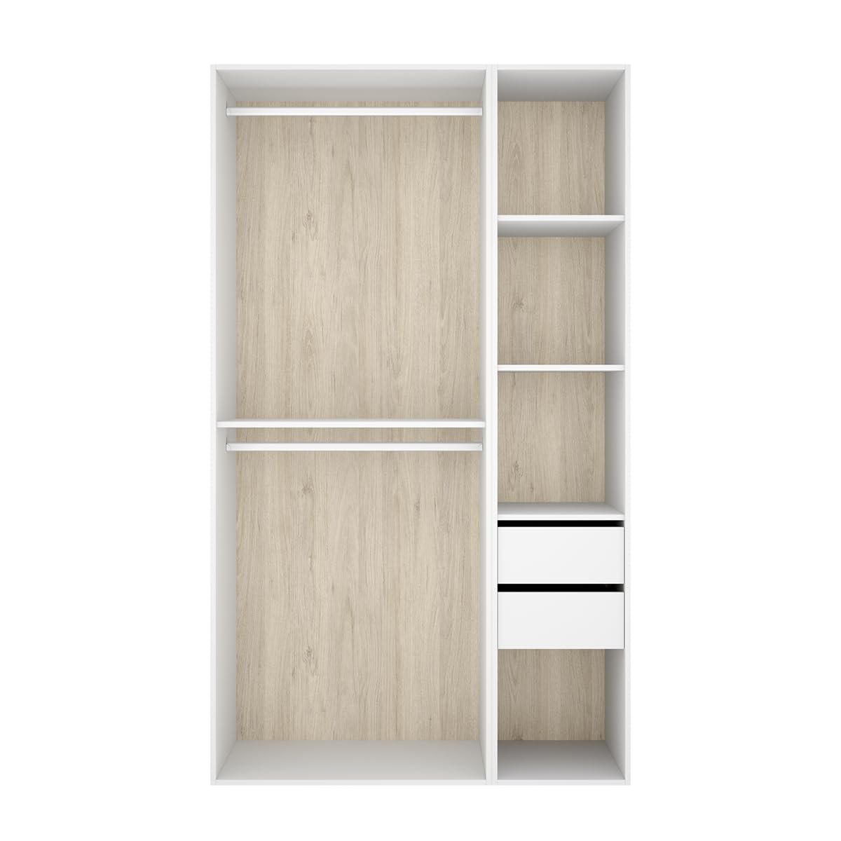 DEKIT Grupo RIMOBEL-Conjunto Armario-VESTIDOR con Trasera Reversible