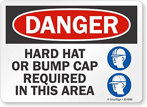 Panneau hard hat required pour éviter les accidents de tête