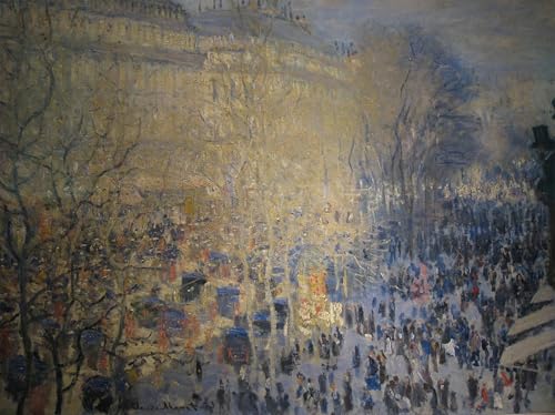 Boulevard des Capucines Claude Monet Toile Idéale pour la Décoration Murale Salon