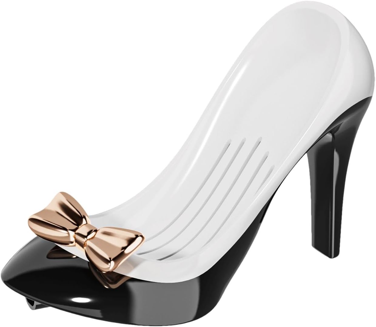 Funny High Heels Soap Dish, High Heels Shape Shower Soap Holder with Drainage, Suction Soap Bar Holder for Bathroom