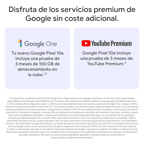Google Pixel 10a - 7 años de Pixel Drops, más de 30 Horas de batería, Asistente de Cámara, Gemini Live, Seguridad de Pixel - Obsidiana, 256GB - imagen 11