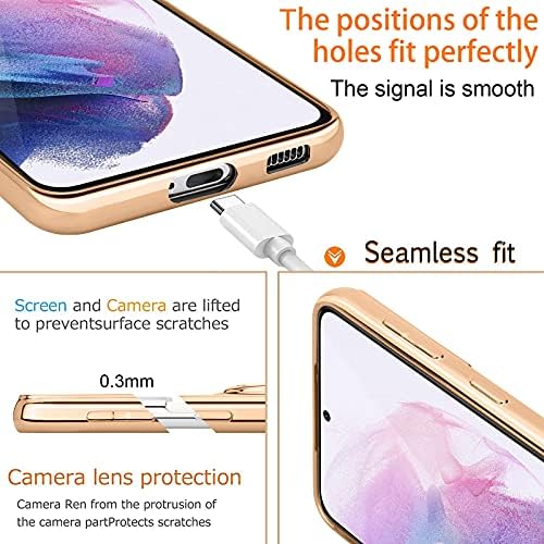 Urarssa Samsung S21 Ultra Phone Case Magnetic Ring Holder 360 Degree with Rotation Finger Car Holder Shockproof Case Cover for Samsung Galaxy S21 Ultra 5G-Black