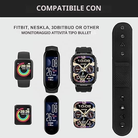 Fascia regolabile alla caviglia per pedometro fitness Pedometro compatibile con Fitbit Flex 2/One/Zip/Charge 2/3, Alta HR o Garmin Vivofit/2/3/4/JR