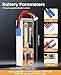 Nihewo 4S Lipo Battery 6500mAh 14.8V RC Battery 100C with EC5 Connector Soft Case Fit for 1/7 1/8 Scale RC Car Truck Vehicles Tank Boat Airplane Helicopter Quadcopter Models (2Packs)