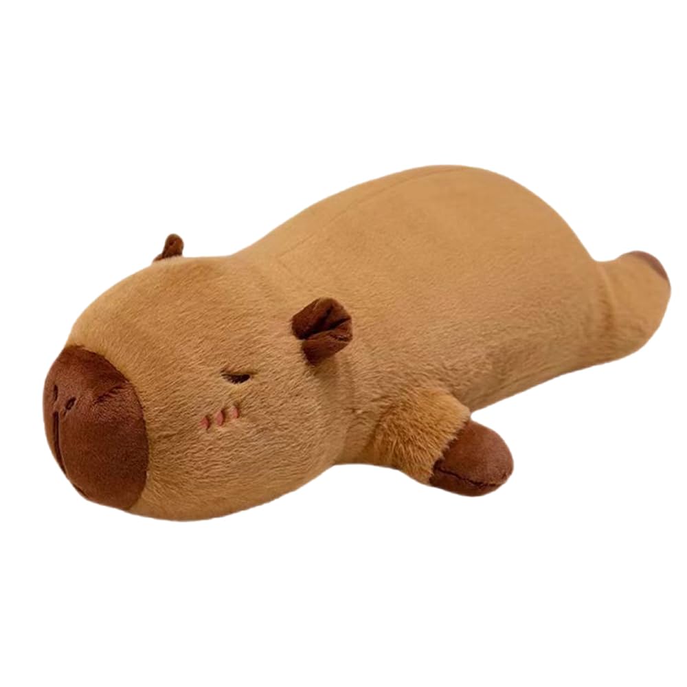 Capybara Plush Toy, 50 cm Capybara Long Pillow Giant Capybara Plush Realistic Stuffed Animal Capibara Simulation Scarppy Toys Capybara Plush for Family Decoration
