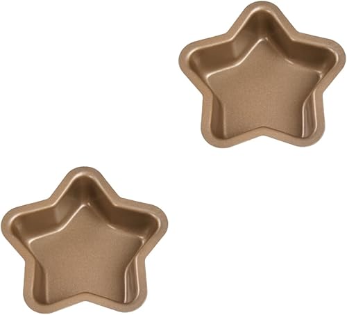 PRETYZOOM 2 piezas de plantillas para tartas, molde para hornear con forma de estrella para horno, platos de feliz cumpleaños, molde de hamburguesa,