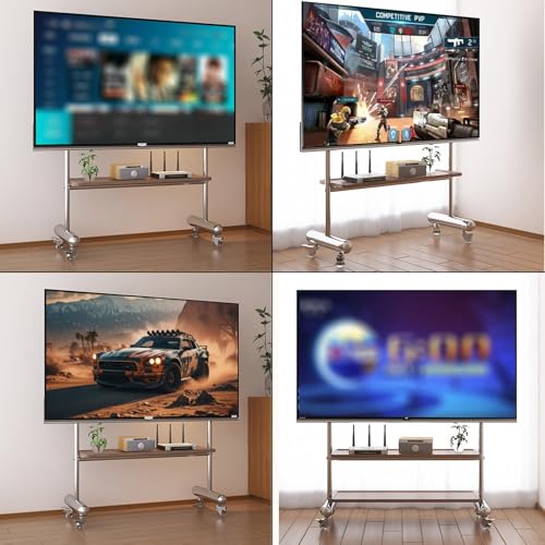 Soporte para TV con ruedas para TVs 43-75 pulgadas miniatura 7