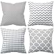 Sofa-Kissen Amilian 4er Set Dekokissen 50×50 cm mit Füllung und Bezug