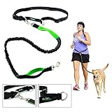Clickgofit Hands Free Dog Leash for Runners-Best Jog Leash for Running Hiking Walking Jogging-Extendible Retractable Reflective Hands Free Leash-eBook Included by