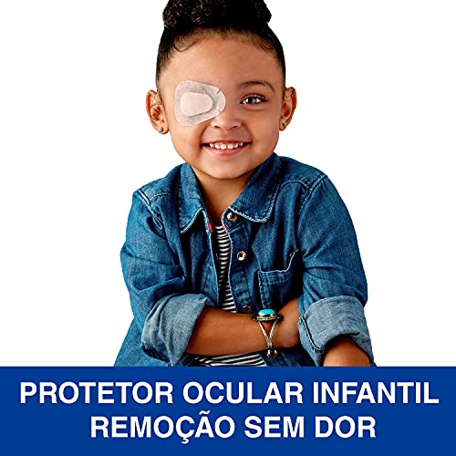 Nexcare, 3M, Protetor Ocular Infantil Gentil à Pele, Remoção Suave, Caixa com 10 Unidades