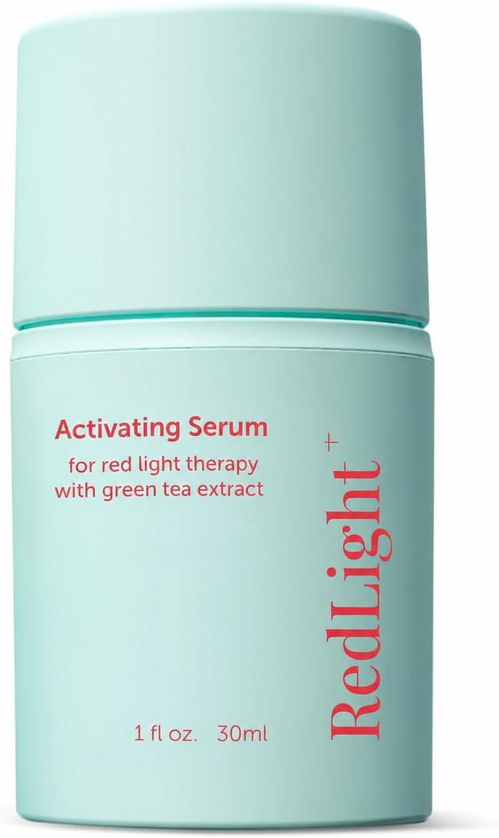 Red Light Therapy Activation Serum - Amplify Effects & Reduce Wrinkles with Hydrating Serum for Face- Green Tea Serum - Hydrating Face Serum Skin Care Routine - Hyaluronic Acid Serum for Face -1oz