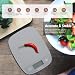 NUTRI FIT Ultradünne Digitale Küchenwaage aus Kunststoff, 5kg-g/11lb, Grau