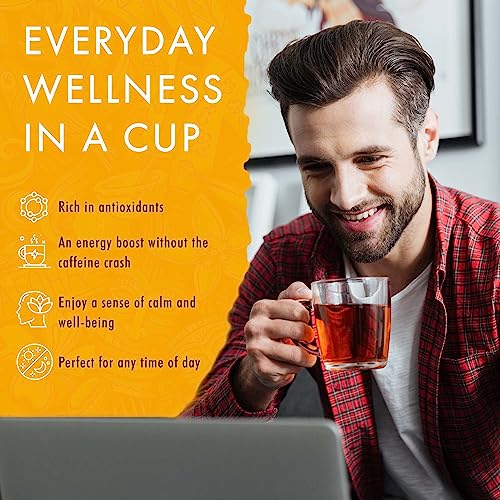 Hawaiian Natural Tea Tropical Flavors Of Hawaii Tea Bags, Mango Peach, Pack Of 1-20 Tea Bags #TOP5